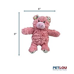 Petlou Classic Pig Squeaky Plush Dog Toy, 9-in slide 2 of 5