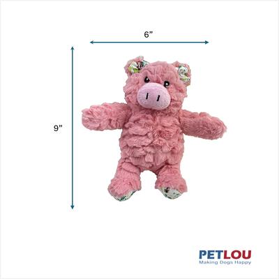 Show full view: Petlou Classic Pig Squeaky Plush Dog Toy, 9-in slide 3 of 5