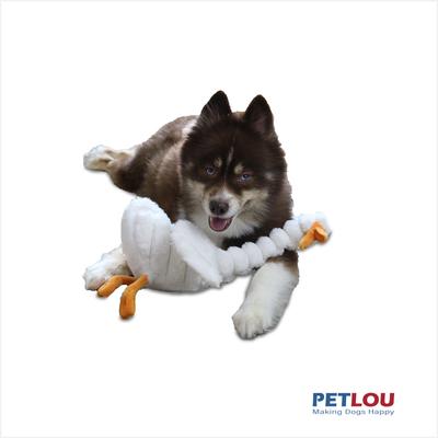 Show full view: Petlou Ripples Farm Friends Duck Squeaky Plush Dog Toy, 16-in slide 2 of 5