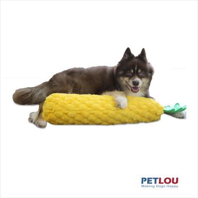 Show full view: Petlou Food Pineapple Squeaky Plush Dog Toy, 29-in slide 2 of 5