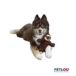 Petlou Classic Sloth Squeaky Plush Dog Toy, 9-in slide 2 of 5