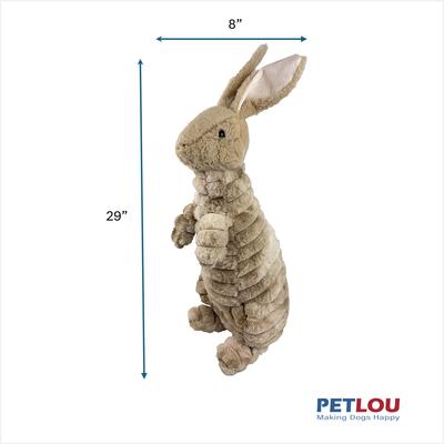 Show full view: Petlou Ripples Trapped Bunny Squeaky Plush Dog Toy, 29-in slide 3 of 5