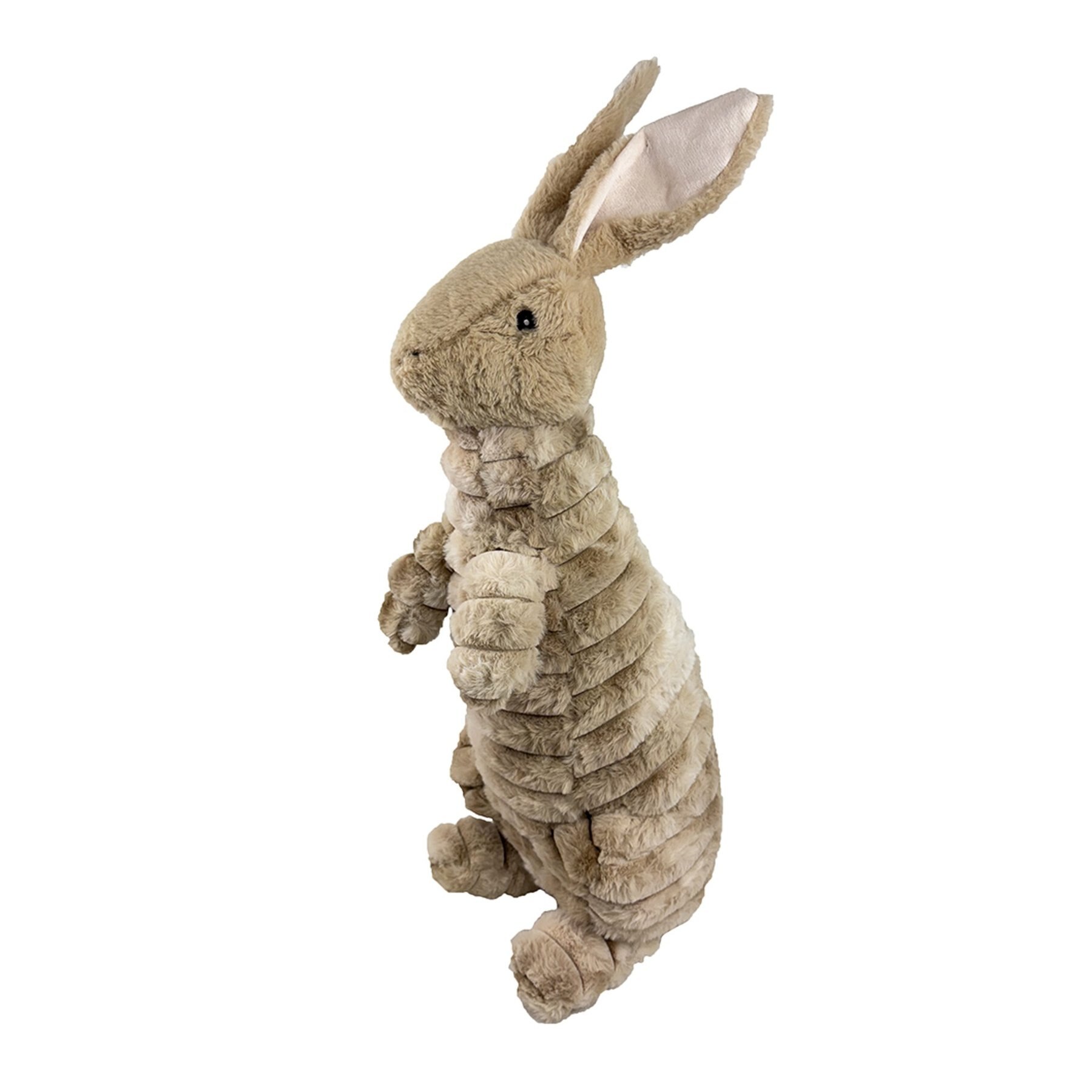 Petlou Ripples Trapped Bunny Squeaky Plush Dog Toy, 19-in