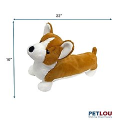 Petlou Classic Corgi Squeaky Plush Dog Toy, 22-in slide 2 of 5
