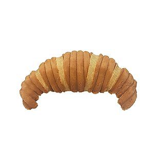 Petlou Food Croissant Squeaky Plush Dog Toy, 15-in