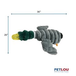 Petlou Ripples Farm Friends Mallard Duck Squeaky Plush Dog Toy, 36-in slide 2 of 5