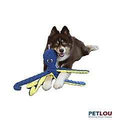 Petlou Dotty Friends 2.0-Twin Pack Octopi Squeaky Plush Dog Toy, Blue & Purple, 16-in slide 2 of 6
