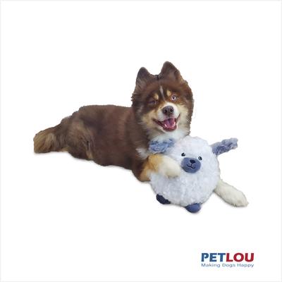 Show full view: Petlou Classic Dog Ball Squeaky Plush Dog Toy, 8-in slide 2 of 5