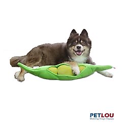 Petlou Food Pea Pod Squeaky Plush Dog Toy, 29-in slide 2 of 5