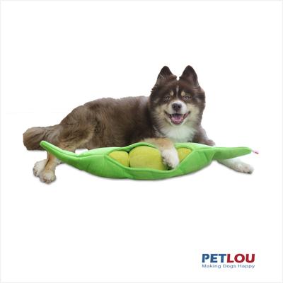 Show full view: Petlou Food Pea Pod Squeaky Plush Dog Toy, 29-in slide 2 of 5