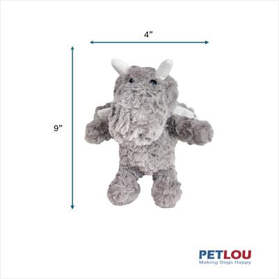 Show full view: Petlou Classic Dragon Squeaky Plush Dog Toy, 9-in slide 3 of 5