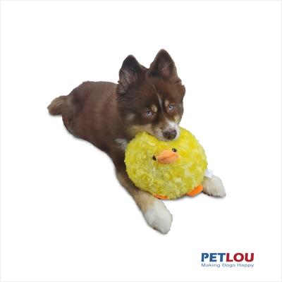 Show full view: Petlou Classic Duck Ball Squeaky Plush Dog Toy, 8-in slide 2 of 5