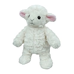 Petlou Classic Lamb Squeaky Plush Dog Toy, 9-in