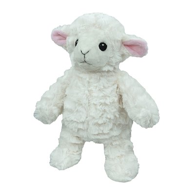 Petlou Petlou Classic Lamb Squeaky Plush Dog Toy, 9-in