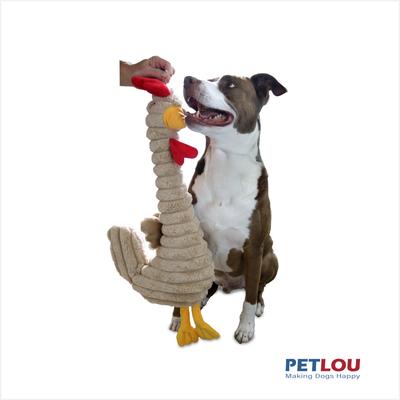 Show full view: Petlou Ripples Farm Friends Rooster Squeaky Plush Dog Toy, 31-in slide 2 of 5