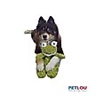 Show in main carousel: Petlou Flattiez Fuzzy Friends Frog Squeaky Plush Dog Toy, 16-in slide 2 of 5