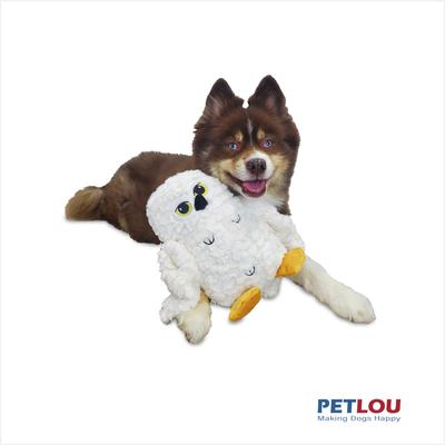 Show full view: Petlou Classic Owl Squeaky Plush Dog Toy, 11-in slide 3 of 6