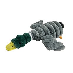 Petlou Ripples Farm Friends Mallard Duck Squeaky Plush Dog Toy, 16-in