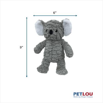 Show full view: Petlou Classic Koala Squeaky Plush Dog Toy, 9-in slide 3 of 5