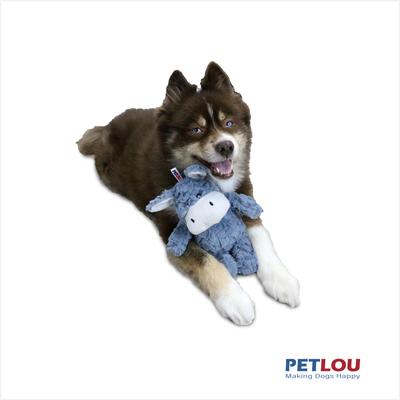 Show full view: Petlou Classic Donkey Squeaky Plush Dog Toy, 9-in slide 2 of 5