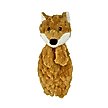 Show in main carousel: Petlou Flattiez Fuzzy Friends Fox Squeaky Plush Dog Toy, Brown, 12-in slide 1 of 5