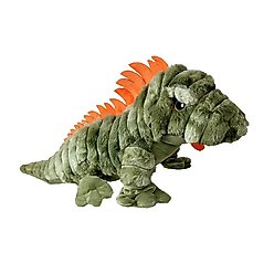 Petlou Ripples Zoo Friends Iguana Squeaky Plush Dog Toy, 16-in