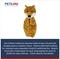 Show in main carousel: Petlou Flattiez Fuzzy Friends Fox Squeaky Plush Dog Toy, Orange, 16-in slide 4 of 5