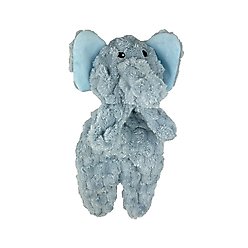 Petlou Flattiez Fuzzy Friends Elephant Squeaky Plush Dog Toy, 12-in