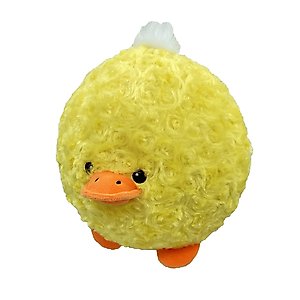 Petlou Classic Duck Ball Squeaky Plush Dog Toy, 8-in