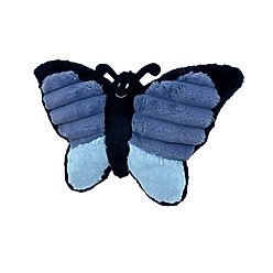 Petlou Ripples Farm Friends Butterfly Squeaky Plush Dog Toy, 16-in