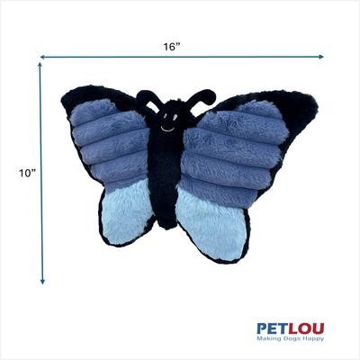 Show full view: Petlou Ripples Farm Friends Butterfly Squeaky Plush Dog Toy, 16-in slide 3 of 5