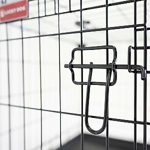 Lucky Dog Sliding Double Door Wire Dog Crate, 42 inch