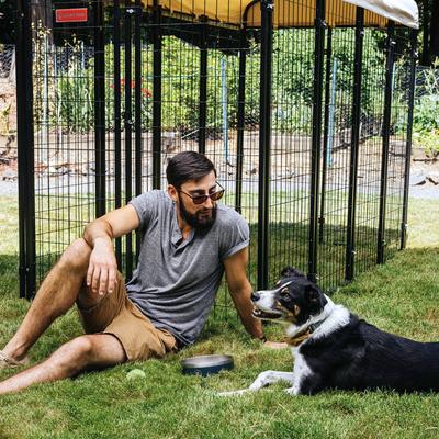 Show full view: Lucky Dog STAY Series Villa Dog Kennel, Khaki slide 9 of 10