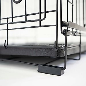 Lucky Dog Sliding Double Door Wire Dog Crate, 42 inch