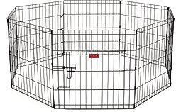 Lucky Dog Wire Dog Exercise Pen with Step-Thru Door, Small
