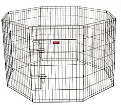Lucky Dog Wire Dog Exercise Pen with Step-Thru Door, Medium