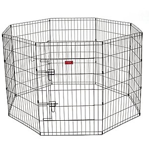 Lucky Dog Wire Dog Exercise Pen with Step-Thru Door, Medium