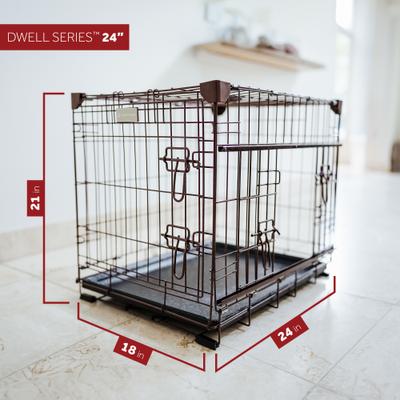 Show full view: Lucky Dog DWELL Series Dog Crate, Bronze, X-Small slide 3 of 9