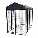 Lucky Dog STAY Series Villa Dog Kennel, Steel Grey