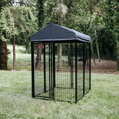 Show full view: Lucky Dog STAY Series Studio Dog Kennel, Steel Grey slide 8 of 9