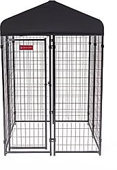 Lucky Dog STAY Series Studio Dog Kennel, Steel Grey