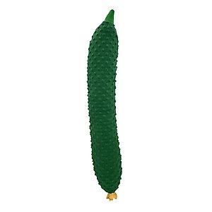 Petlou Food Cucumber Squeaky Plush Dog Toy, 29-in