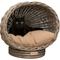 Show in main carousel: THE LICKER STORE Socket Dome Bohemian Handwoven Rattan Elevated Dog & Cat Bed, Kubu Gray, 19.5 x 17-in slide 1 of 9