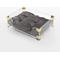 Show in main carousel: THE LICKER STORE Haines Modern Lucite Velvet Bolster Elevated Dog & Cat Bed, Dark Gray/Clear/Brass Gold, Small/Medium: 21.5 x 15.25-in slide 9 of 9