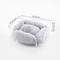 Show in main carousel: THE LICKER STORE Carole Modern Lucite Fluffy Bolster Elevated Dog & Cat Bed, Light Gray/Clear, Small/Medium, 24 x 18-in slide 5 of 10