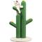 Show in main carousel: THE LICKER STORE Socorro 34.25-in Modern Jute Double-Cactus with Flower Toys Cat Scratching Post, Green/White slide 1 of 11
