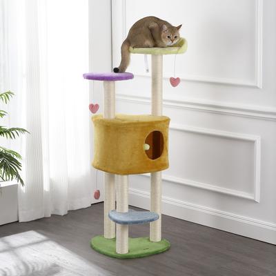 Show full view: THE LICKER STORE Aisling Modern 51-in 4-Tier Sisal Heart Cat Tree slide 7 of 10