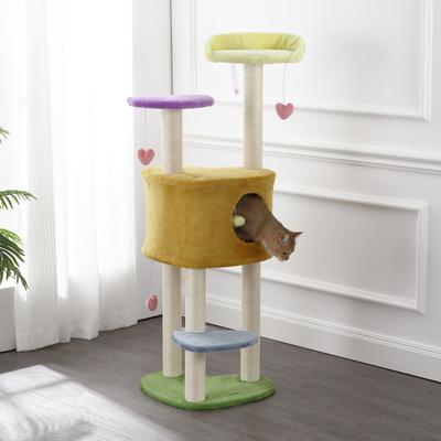 Show full view: THE LICKER STORE Aisling Modern 51-in 4-Tier Sisal Heart Cat Tree slide 6 of 10