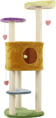 Show full view: THE LICKER STORE Aisling Modern 51-in 4-Tier Sisal Heart Cat Tree slide 9 of 10