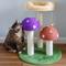 Show in main carousel: THE LICKER STORE Pixie Cottage 22.5-in 3-Tier Sisal Mushroom Cat Tree slide 6 of 10